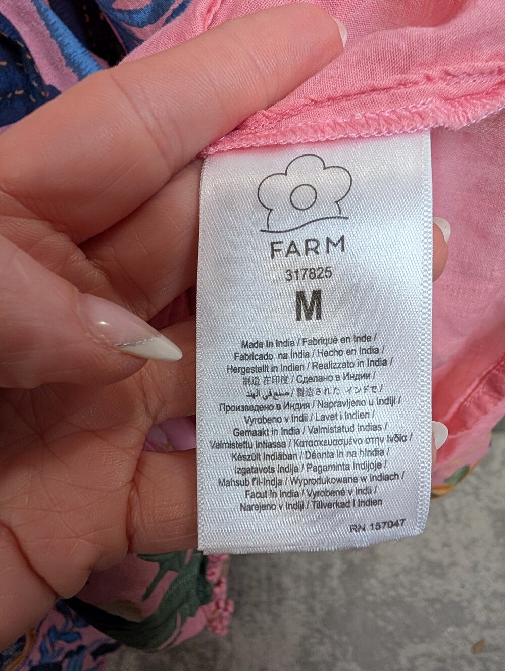 FARM Rio Seashell Tapestry Midi Dress M - Picture 8 of 9